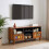 VidaXL vidaXL TV Cabinet with Drawer Walnut 100 x 33 x 46 cm Solid Mango Wood 1