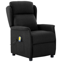 vidaXL Massagesessel Schwarz 93,5 x 67,5 x 101,5 cm Stoff