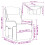VidaXL vidaXL Massagesessel Creme 93,5 x 67,5 x 101,5 cm Stoff 8