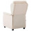 VidaXL vidaXL Massagesessel Creme 93,5 x 67,5 x 101,5 cm Stoff 3