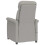VidaXL vidaXL Massagesessel Hellgrau 96,5 x 70,5 x 95 cm Mikrofaser 5