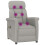 VidaXL vidaXL Massagesessel Hellgrau 96,5 x 70,5 x 95 cm Mikrofaser 9