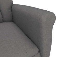 vidaXL Massagesessel Dunkelgrau 96,5 x 70,5 x 95 cm Mikrofaser
