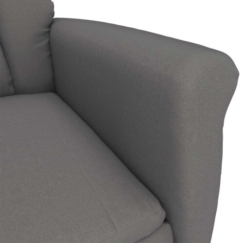 VidaXL vidaXL Massagesessel Dunkelgrau 96,5 x 70,5 x 95 cm Mikrofaser
