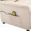 VidaXL vidaXL Massagesessel Creme 93,5 x 67,5 x 101,5 cm Stoff 6