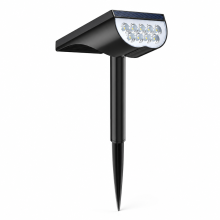 Solar LED Outdoor Spotlight, 9 LEDs White Light with Ground Stake for Garden and Lawn, SL-503A