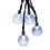 Solar LED Bubble Globe String Lights, White, 100 LEDs, 8 Modes, Waterproof for Outdoor Camping 1