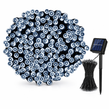 Solar LED String Lights White, 200 LEDs, 8 Modes, Waterproof Outdoor Garden and Christmas Decoration