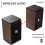 Audizio BS20 Active Bookshelf Speaker Set with Battery Dark Wood 5