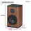 Audizio BS20 Active Bookshelf Speaker Set with Battery Dark Wood 8