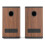 Audizio BS20 Active Bookshelf Speaker Set with Battery Dark Wood 10