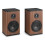 Audizio BS20 Active Bookshelf Speaker Set with Battery Dark Wood 11