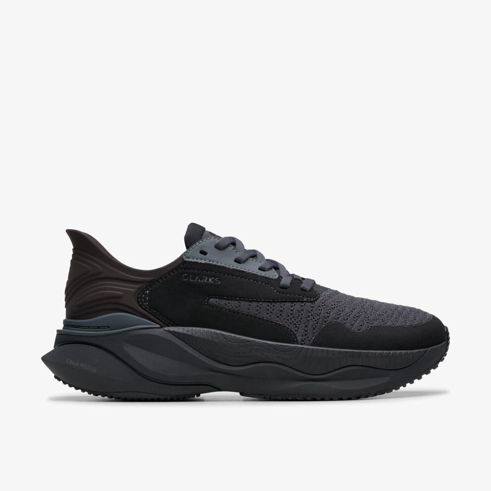 Clarks Men's Black Pace Trainers, Lace Up | : 9-Standard Fit - Image 3