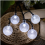 Solar LED Bubble Globe String Lights, White, 100 LEDs, 8 Modes, Waterproof for Outdoor Camping 5
