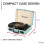 Fenton 102.040 RP114BL Record Player Briefcase - Blue 6