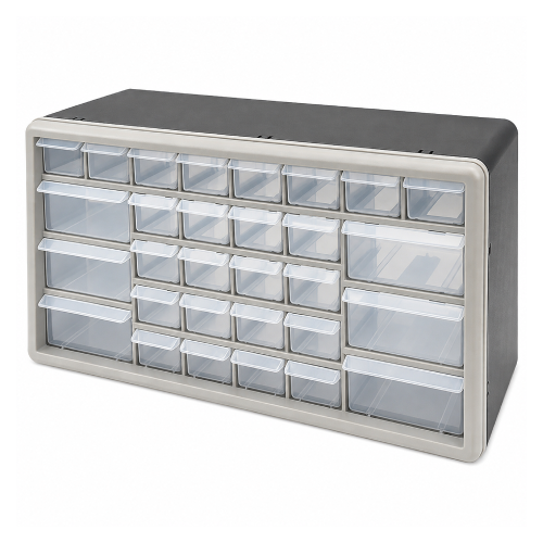 KCT (30 Drawer Cabinet) KCT Multi Drawer Compartment Plastic Storage Organiser Wall Mountable Storage Boxes