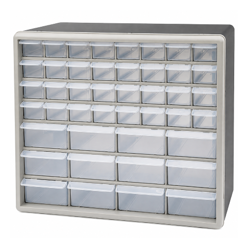 KCT (44 Drawer Cabinet) KCT Multi Drawer Compartment Plastic Storage Organiser Wall Mountable Storage Boxes