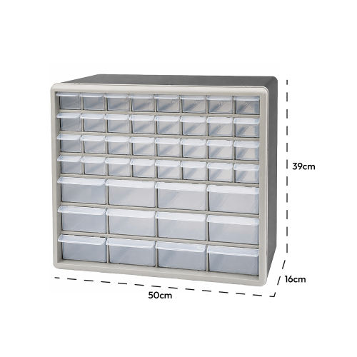 KCT (44 Drawer Cabinet) KCT Multi Drawer Compartment Plastic Storage Organiser Wall Mountable Storage Boxes 2