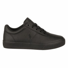 (4 UK, Triple Black) Ralph Lauren Womens/Ladies Hanford III Leather Shoes