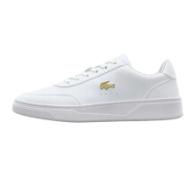 (5 UK, White/Gold) Lacoste Womens/Ladies Court Pro Trainers