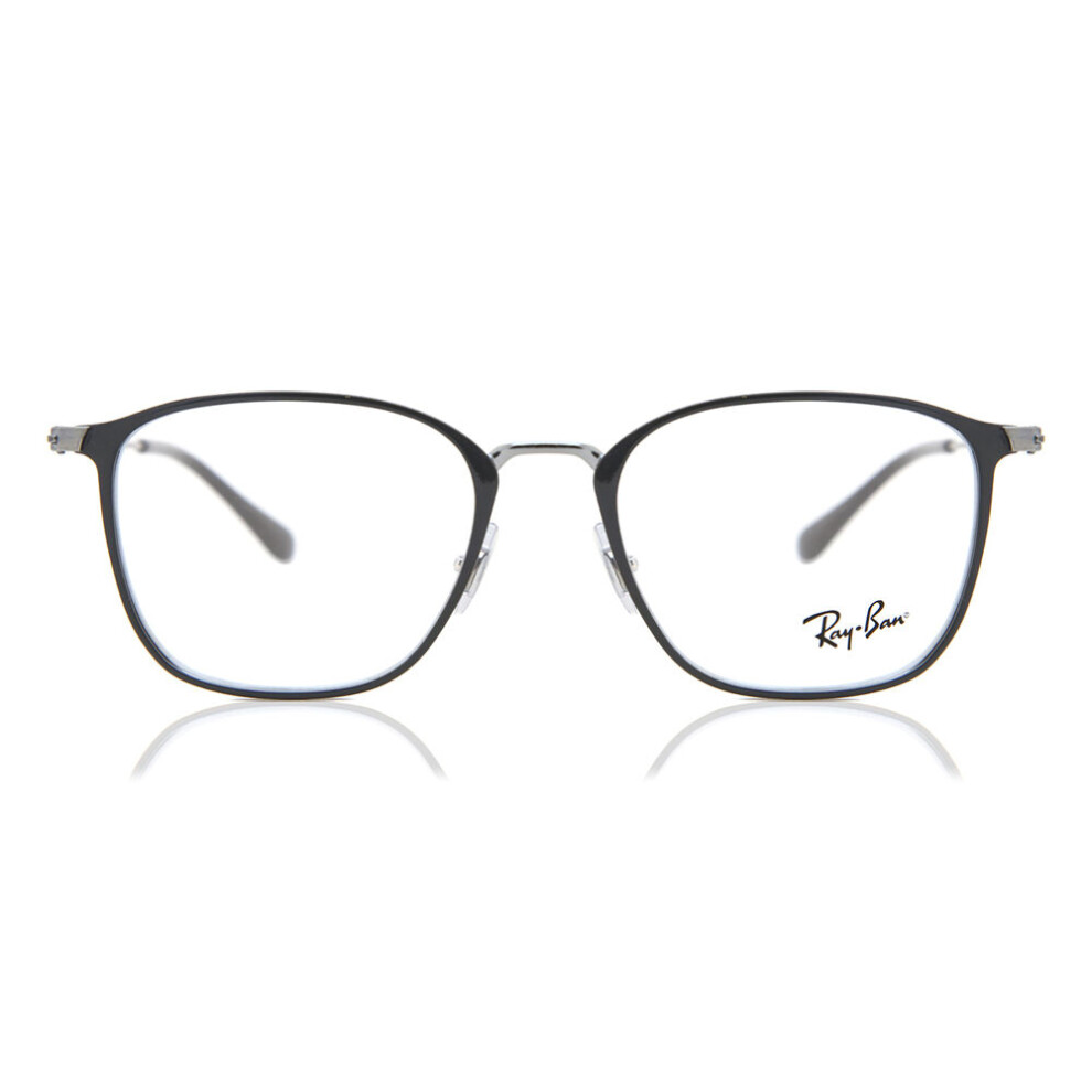Ray - Ban Unisex Grey Rx6466 3102 Optical Frames Metal Transparent Squared Normal - Image 4