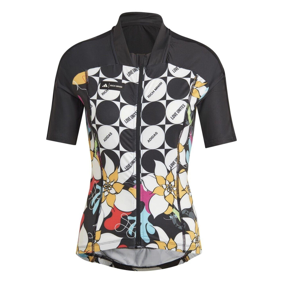 Adidas (8 Uk, Black) Womens/Ladies Pride Cycling Jersey