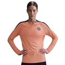 (M, Apricot/Guava) Nike Womens/Ladies Chelsea FC Logo Raglan Drill Top