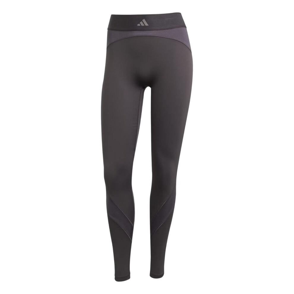 Adidas (12 Uk - 14 Uk, Clay Strata) Womens/Ladies Hyperglam 3 Stripes Leggings