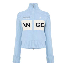 (18 UK, Blue) Kangol Womens/Ladies Turtle Neck Cardigan