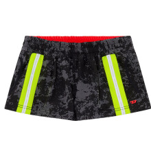 (L, Grey/Black) Diesel Womens/Ladies Lillian Cloud Print Mini Shorts