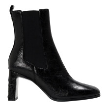 (5 UK, Black) Diesel Womens/Ladies Giove Textured Block Heel Chelsea Boots