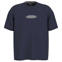 (XL, Ocean Blue) Guess Mens Oval Logo T-Shirt