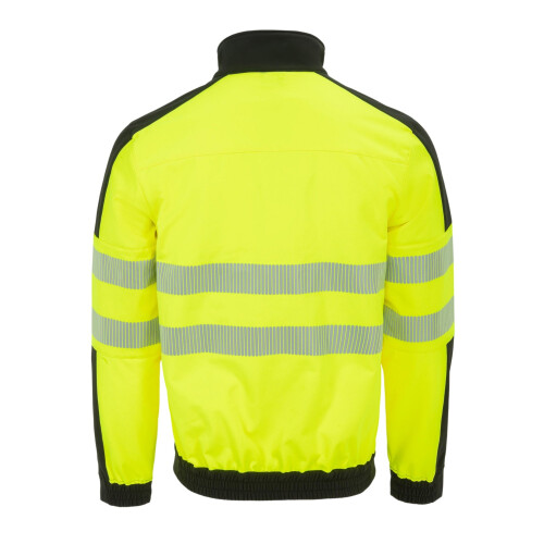 Dunlop (S, Yellow/Black) Dunlop Mens Hi-Vis Soft Shell Jacket 2
