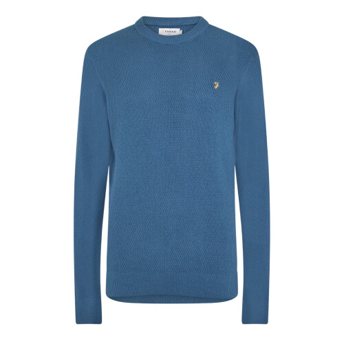 Farah (L, Metal Grey) Farah Mens Rainhill Plain Regular Jumper