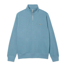 (M, Blue) Lacoste Mens Interlock Quarter Zip Sweatshirt