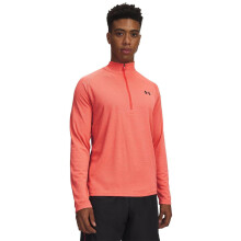 (M, Venom Red/Black) Under Armour Mens Tech Textured Half Zip Top