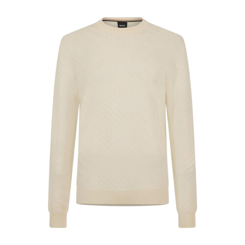 (XL, White) Boss Mens Knitted Regular Top