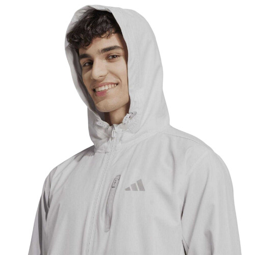 Adidas (L, Grey) Adidas Mens Own The Run Jacket 2
