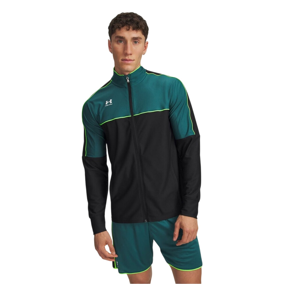 Under Armour (L, Green/White) Mens Challenger Performance Lightweight Track Jacket