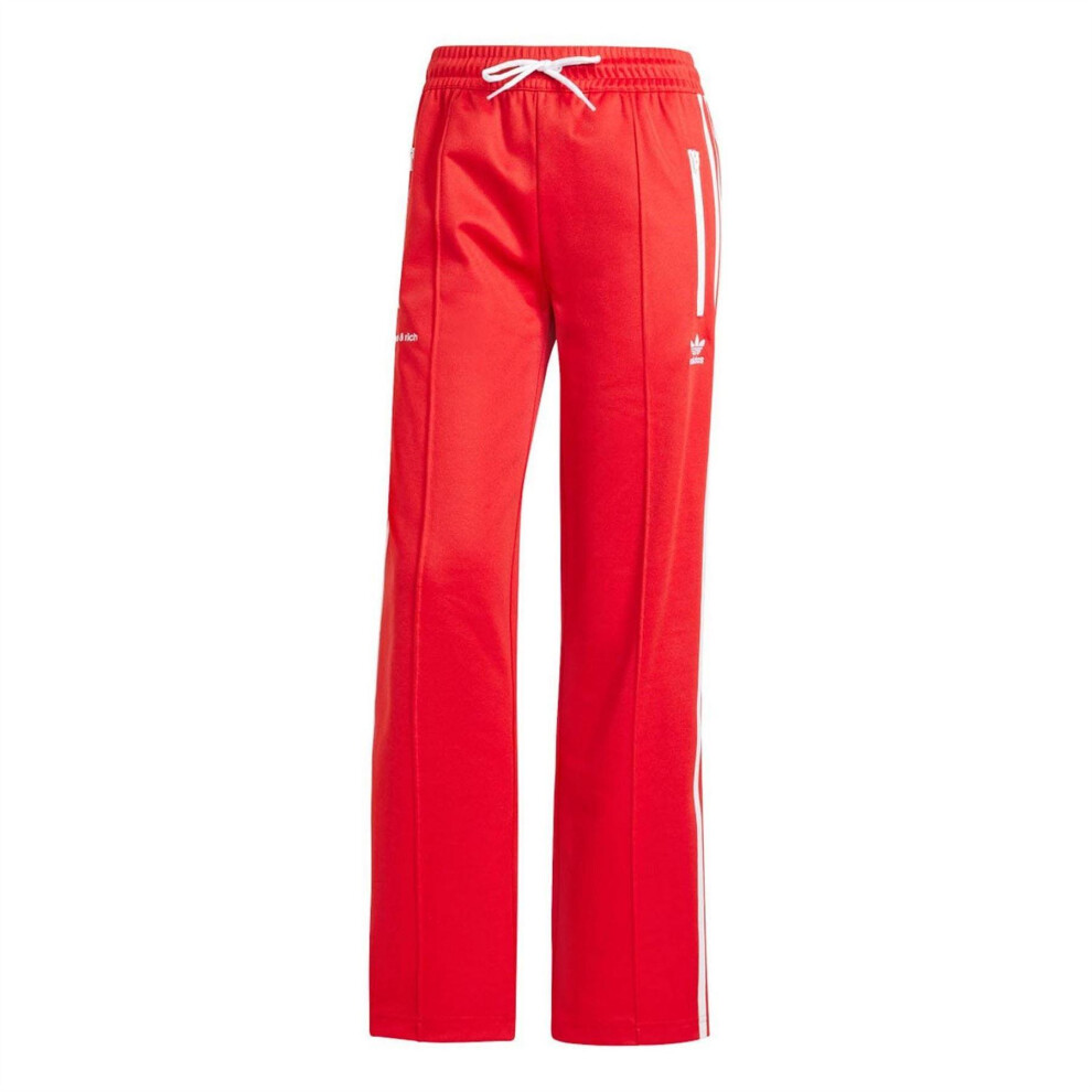 Adidas (10 Uk R, Red) Womens/Ladies Originals Sporty And Rich Wide Leg Tracksuit Bottoms