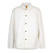 (L, Vintage White) Timberland Mens Canvas Field Jacket
