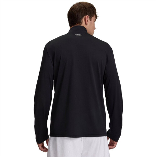 Under Armour (XXL, Black/White) Under Armour Mens Tech Textured Half Zip Top 1