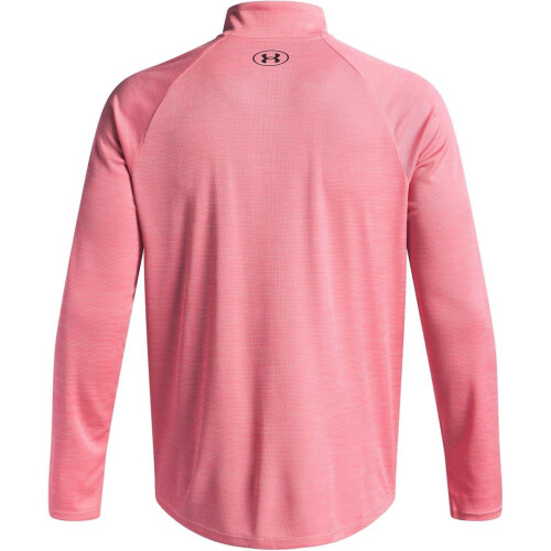 Under Armour (M, Pink) Under Armour Mens Tech Textured Half Zip Top 2