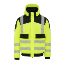 (M, Yellow) Dunlop Mens Pro Hi-Vis Safety Jacket