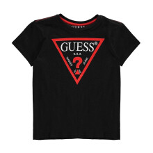 (10 Years, Black) Guess Childrens/Kids Logo Cotton T-Shirt
