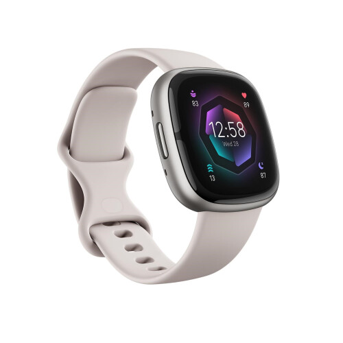 Fitbit Fitbit Sense 2 Platinum Aluminium with Lunar White Band Bluetooth Smar FB521SRWT