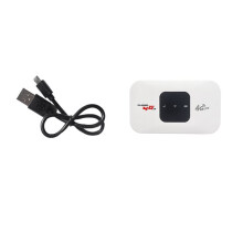 Roteador Wi-Fi Móvel 4G LTE com Suporte para 8 A 10 Usuários, Modem Roteador de 150Mbps com Slot para Cartão SIM, Dispositivo Hotspot Wi-Fi