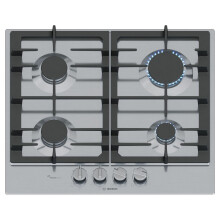 Bosch Series 6 60cm 4 Burner Gas Hob - Stainless Steel PCP6A5I90