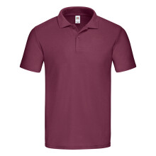 (XL, Burgundy) Fruit of the Loom Unisex Adult Original Polo Shirt