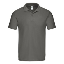 (XL, Light Graphite Solid) Fruit of the Loom Unisex Adult Original Polo Shirt